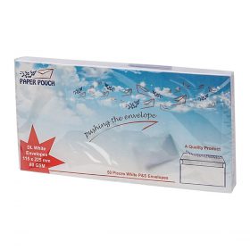 White Envelopes 115 X 225mm 50 Pieces