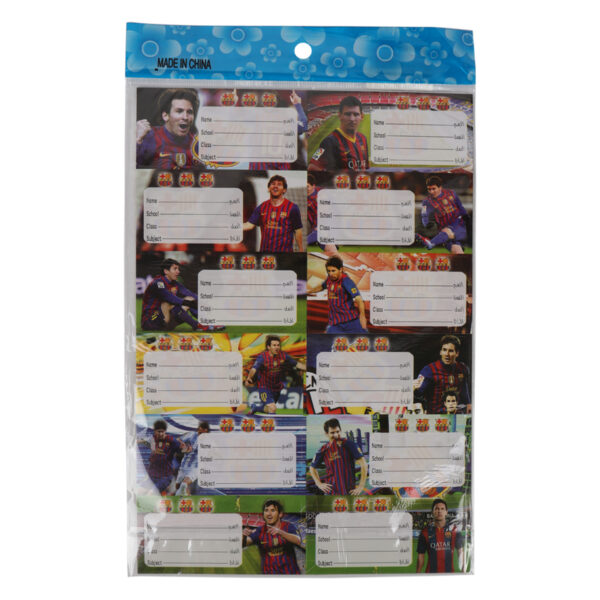 Messi Name Labels