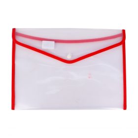 File Bag - Clear Red