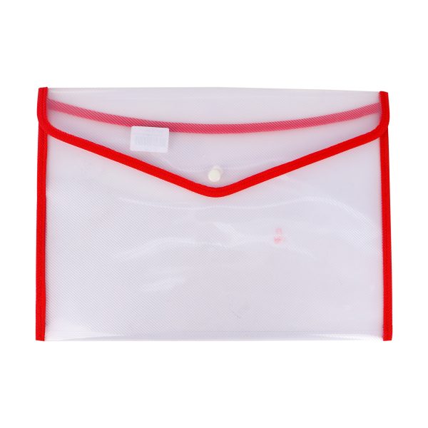 File Bag - Clear Red