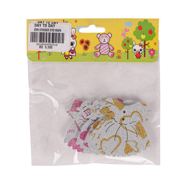 Eva Glitter Shapes Stickers