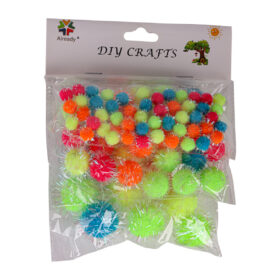 Colored Pom Pom Balls - 3 Sizes