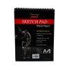 Black Sketch Book - A4 20 Sheets