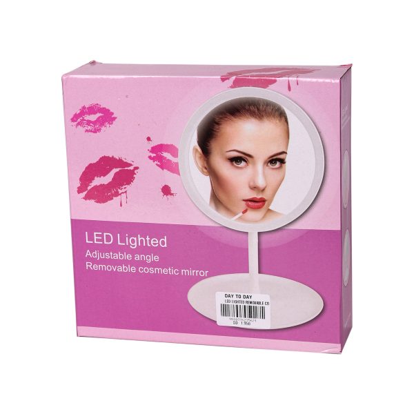 LED Lighted Removable Cosmetic Mirror