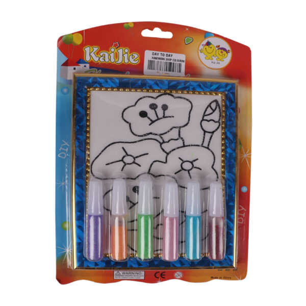 Coloring Frame Set With Glitter Colours