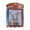 Coloring Frame Set With Glitter Colours