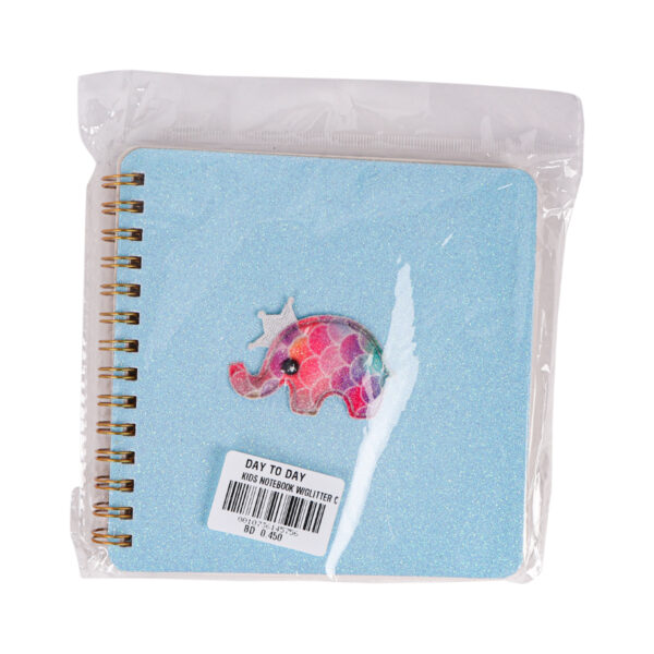 Blue Glitter Notebook
