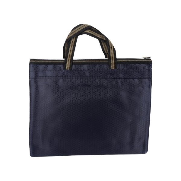 Blue File Bag With Handle - Image 2