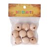 Wooden Craft Beads - 9PCS