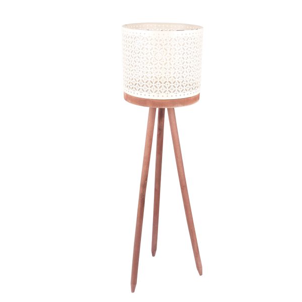 Metal & Wooden Flower Pot 20CM