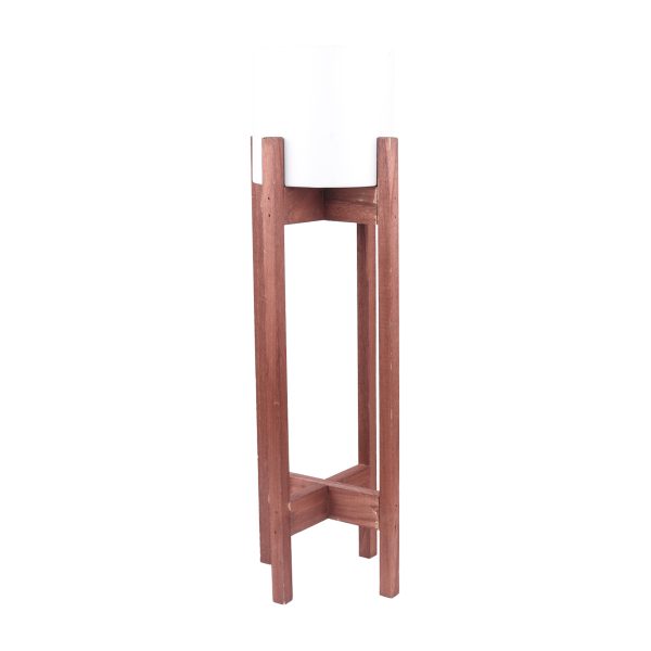 Metal & Wooden Flower Pot 20CM