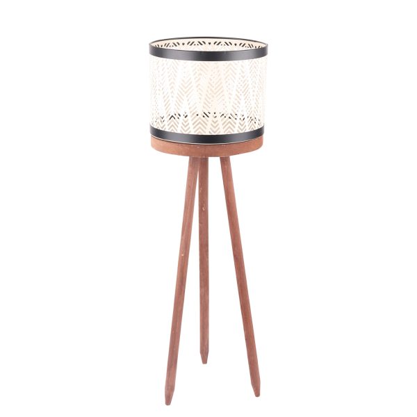 Metal & Wooden Flower Pot 20CM