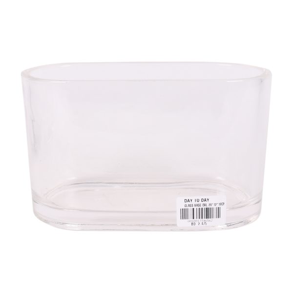 Oval Glass Vase