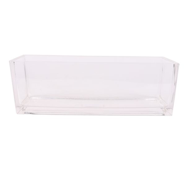 Rectangular Glass Vase 30 X 10 X 10CM