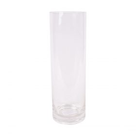 Round Glass Vase 24.5 X 8CM