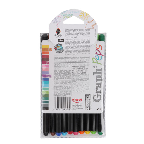 Maped Color Pens - 10PCS - Image 2