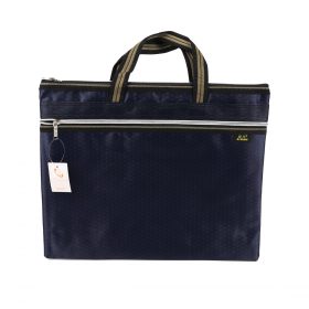 Blue File Bag With Handle