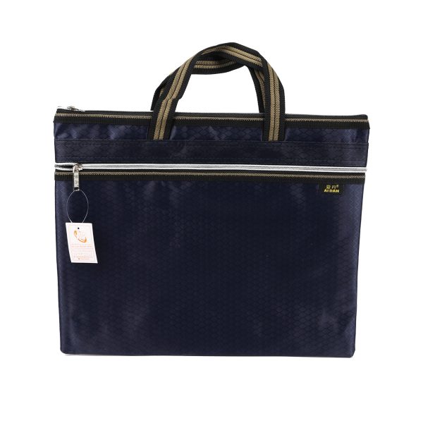 Blue File Bag With Handle
