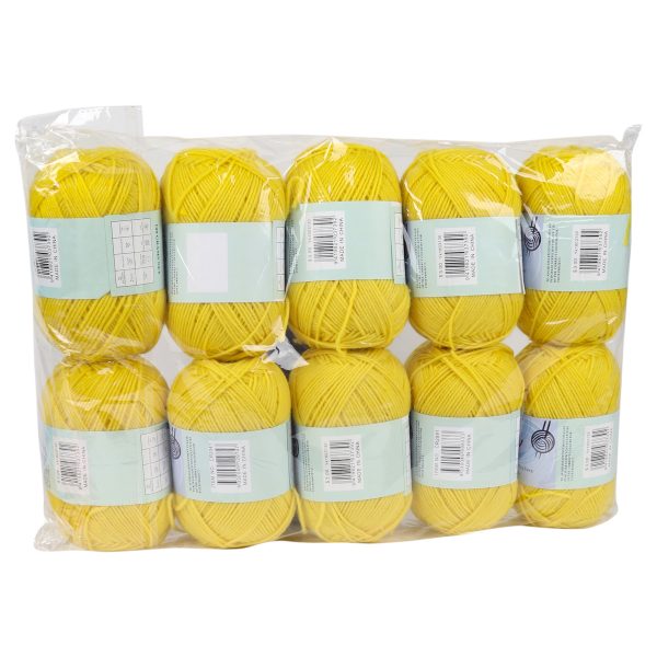 Wool Large - Yellow 10PCS - Image 2