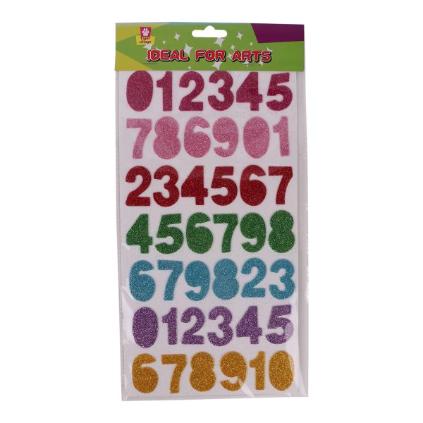 Numbers Sponge Stickers