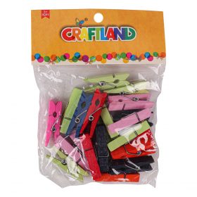 Colored Wooden Clips 24PCS