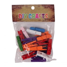Colored Wooden Clips 24PCS