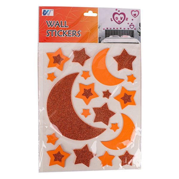Moon & Star Sponge Stickers