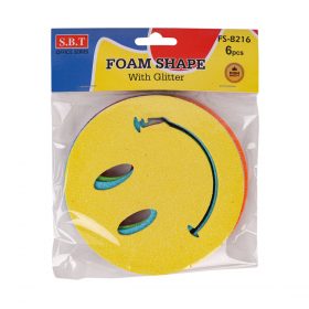Glitter Smiley Face Foam