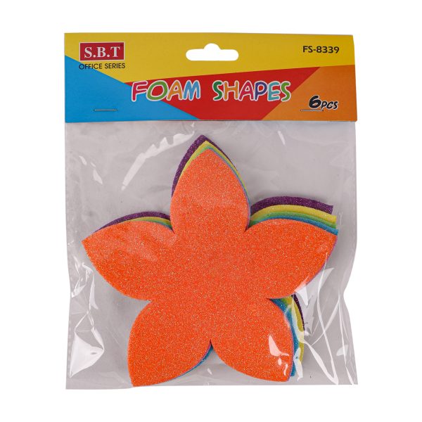 Glittered Flowers Foam Stickers