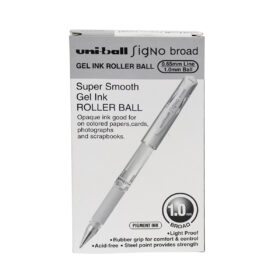 Uni-ball Gel Ink Roller Ball - White