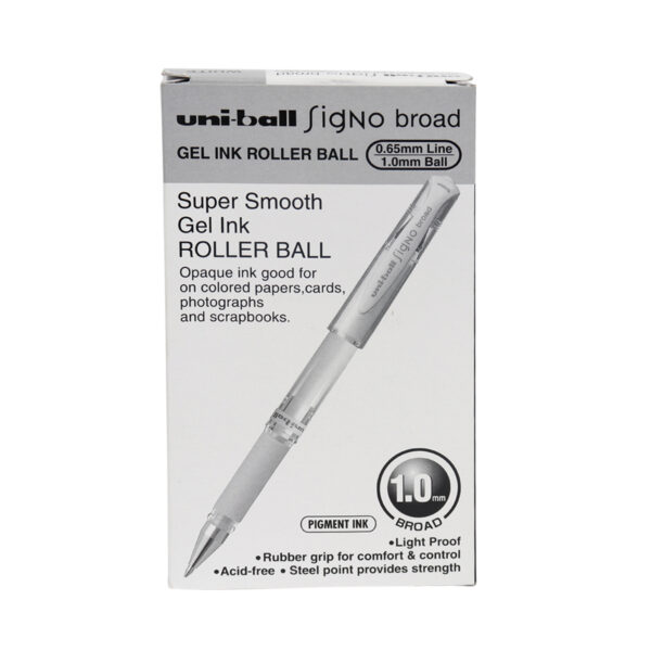 Uni-ball Gel Ink Roller Ball - White