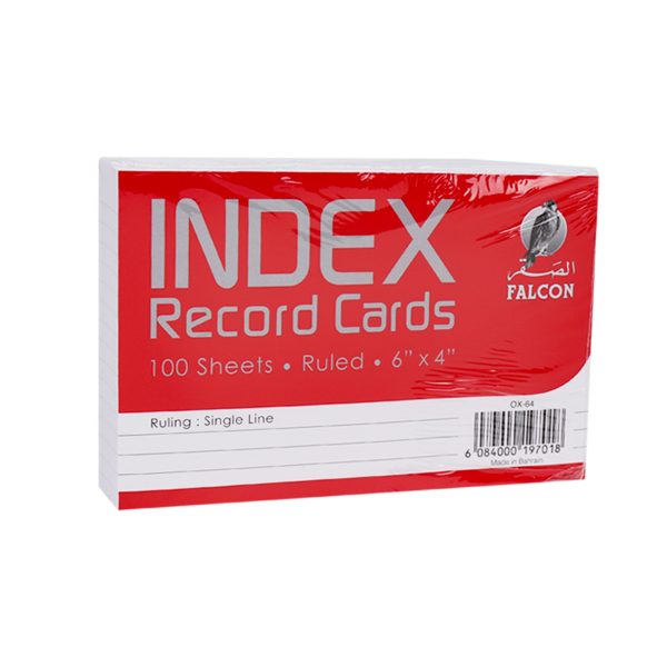 Index Record Cards - 6" X 4" 100 Sheets