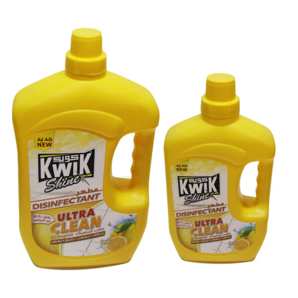 KWIK Lemon Disinfectant All Purpose Cleaner 3LTR+1.5LTR