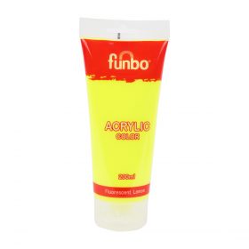Funbo Acrylic Color 200ML - Flouescent Yellow
