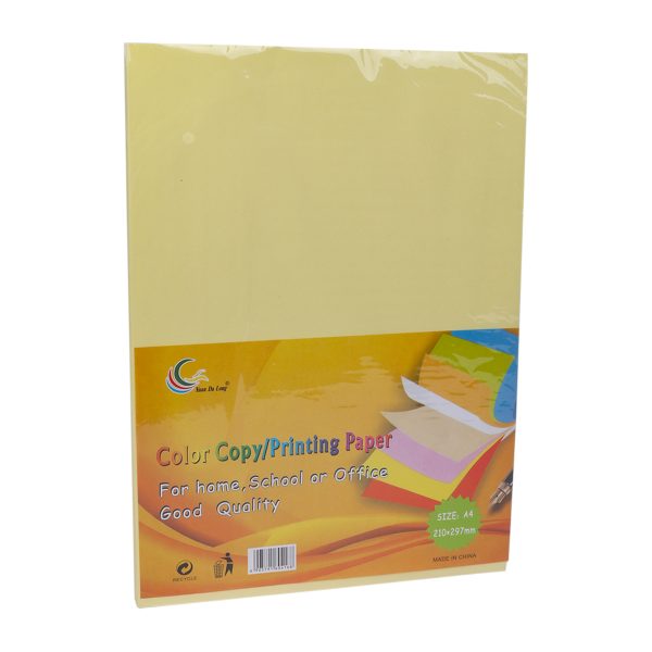 Color Copy/Printing Paper - Yellow A4 100 Sheets