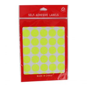 Self-Adhesive Labels - Flash Yellow
