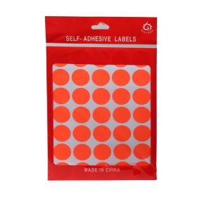 Self-Adhesive Labels - Flash Orange
