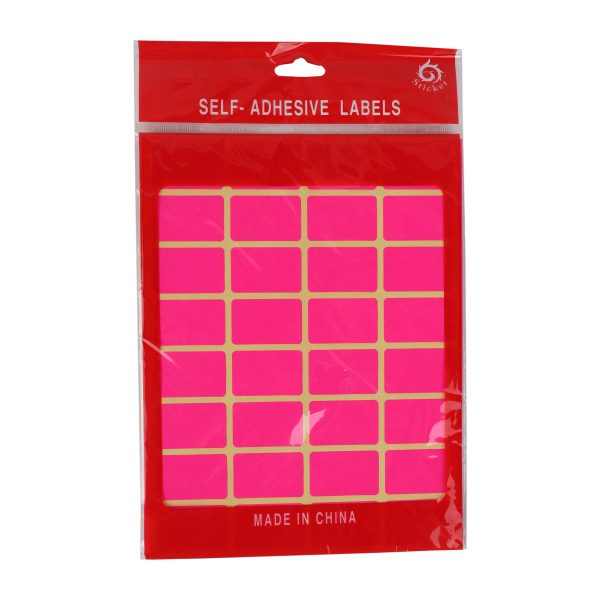 Self-Adhesive Labels - Pink
