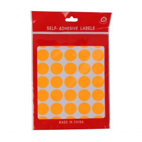 Self-Adhesive Labels - Flash Orange