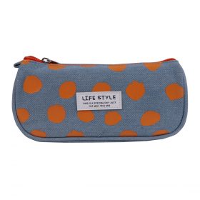 Pencil Case - Blue & Orange