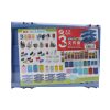 Plastic 3 File Plate - Blue