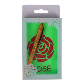Rose Notebook With Pen
