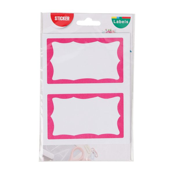 Plain Name Labels - Pink