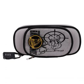 Peace Pencil Case With Lock - Grey