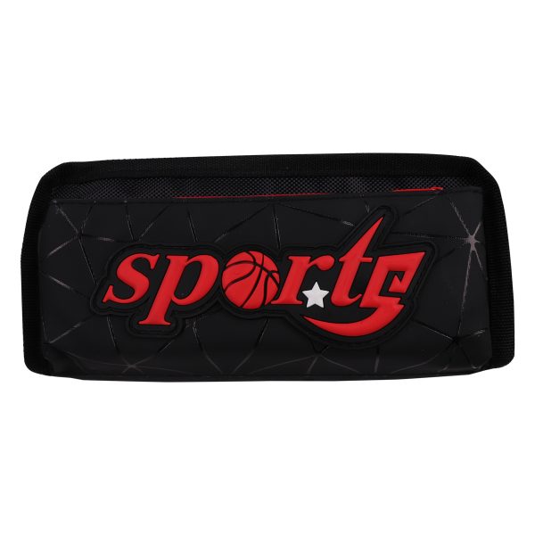 Sports Pencil Case - Black & Red