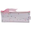 Pencil Case - Clear & Pink