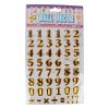 Numbers Stickers - Golden