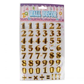 Numbers Stickers - Golden
