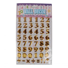 Numbers Stickers - Golden