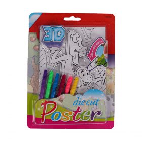 Coloring Set Die Cut Poster